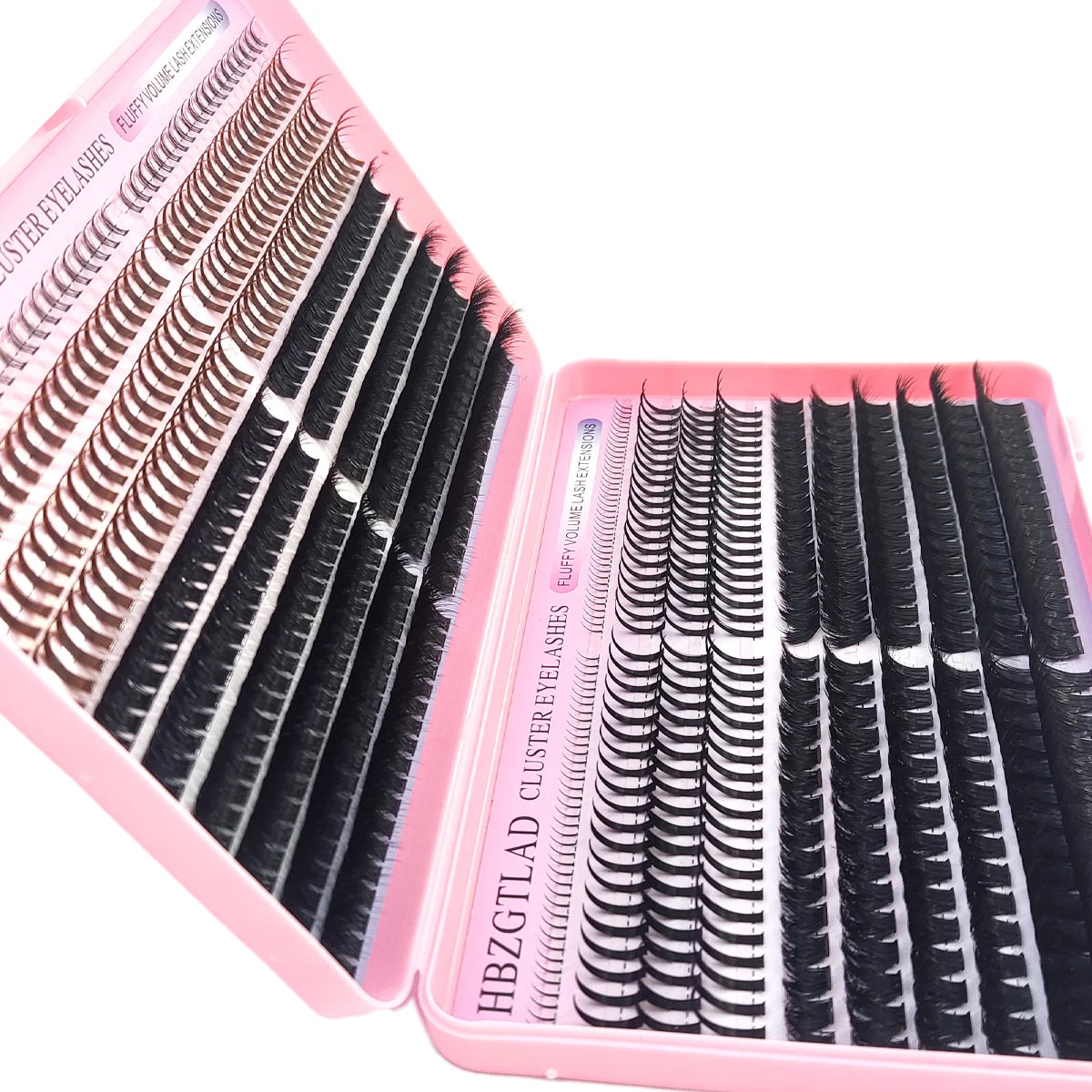 HBZGTLAD 60D/80D/100D/140D/160D eyelash clusters with bottom and pointed eyelashes DIY fairy manga pointed thick artificial mink